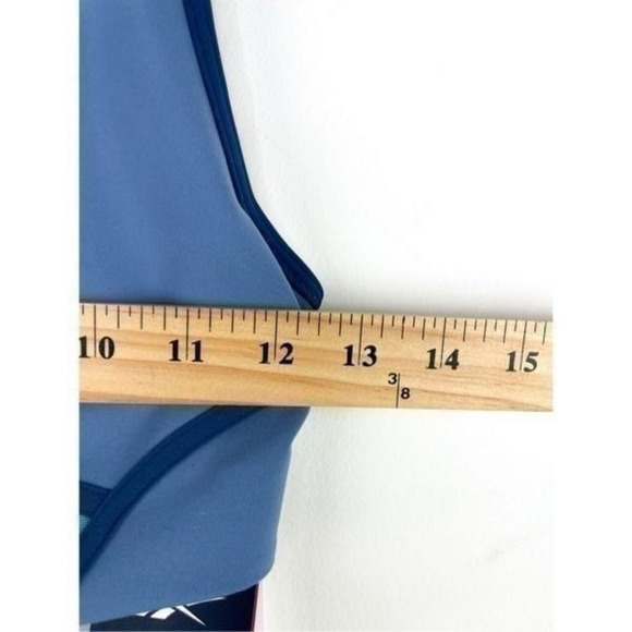 NWT Reebok Lux Racer Padded Colorblocked Bra in Blue‎ Slate Size XS - Picture 5 of 9